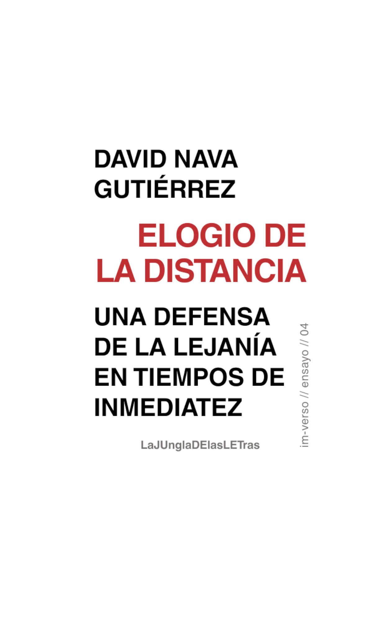 Elogio de la distancia